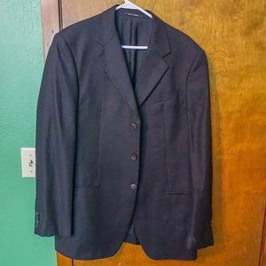 Armani Collezioni Black Wool Sport Coat 40L